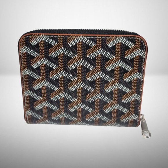 GOYARD BLACK & TAN MATIGNON PM ZIPP AROUND WALLET - Picture 7 of 10